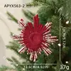 Adornos Colgantes de Copo de Nieve con Polvo Brillante de Nuevo Estilo Transfronterizos, Accesorios de Decoración para Árbol de Navidad de Plástico con Brillo de Forma Irregular
