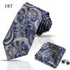 Corbata de alta gama para negocios, pañuelo de bolsillo, 3 piezas, regalo para hombre, vestido de boda, corbata de poliéster de seda, corbata de traje