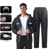 Impermeable Pantalones de Lluvia Anti-Lluvia Fuerte Dividido Doble Capa Cuerpo Completo Motocicleta Unisex Montar Doble Capa Recolección de Té Sitio de Construcción