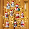 Juego de 10 Piezas de Muñecos de Nieve Artificiales Planos 2D Clásicos de Madera con Expresiones Ricas para Árboles de Navidad de Interior y Decoraciones Invernales para el Hogar