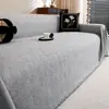 Funda de Sofá de Color Liso Estilo Retro Universal Cuatro Estaciones Tacto de Alta Gama Funda de Chenilla Cobertura Total Manta para Sofá Resistente a Arañazos de Gato