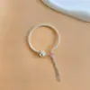 Pulsera Popular de Estambres de Flor Floreciente Estilo Joven Empuje-Tire Pulsera de Mariposa con Filigrana en Relieve Pulsera de Diseño de Nicho