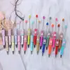 Caneta de Contas Coelho de Açúcar DIY com Borda Furada Caneta Esferográfica Coelho Branco Caneta de Presente Educacional Processamento Fofo Venda por Atacado em Estoque