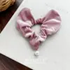 Scrunchie de Letra de Alta Qualidade Versátil em Formato de Coração Elástico Alto Rabicó Corda de Cabelo Acessório de Cabelo para Mulheres