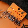 Nuevos Pendientes Calientes de Halloween 2024 Gato Calavera Personalidad Creativa Traje de Pendientes para el Festival Wansheng