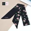 Lenço de Seda Versátil de 96 cm de Comprimento com Laço, Fita Floral e Fita Decorativa para Amarrar no Cabelo ou Decorar Bolsas como Lembrança