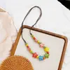 Accesorio de collar de cerámica estilo étnico vintage para mujer, diseño de corazón y estrella de alta gama, cadena larga para suéter, simple y versátil