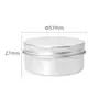 Caja Redonda de Aluminio Roscada Sellada 50g D57*H27mm Envase Especial Tarro de Almacenamiento para Velas de Aromaterapia y Virutas de Madera Aromáticas