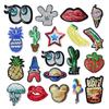 Patches Criativos de Lantejoulas Bordados de Morango, Abacaxi, Cacto, Lábios para Roupas, Sapatos, Chapéus, Patches Artesanais DIY