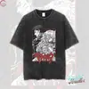 Impresión Directa Estilo Espada Berserk Legendario Anime Japonés Berserk Vintage Retro Lavado Estampado Ancho