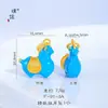 Preço original 6,38 yuans, liquidação com prejuízo, sem devoluções ou trocas, estoque em tempo real, Pingente Azul Pavão Tang Ma