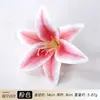 Cabeza de flor de lirio artificial 3D realista, accesorio para el cabello Hanfu, materiales para manualidades DIY, accesorio para fotos de boda, guirnalda de flores, arreglo floral
