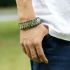 Joyería Popular Estilo Europeo y Americano, Pulsera de Cuero Genuino Tachonada Estilo Punk, Accesorios para Actuaciones de Bandas de Rock