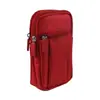 Bolsa de Cintura con Doble Cremallera 421 Deportes al Aire Libre Ocio Bolsa para Colgar Bolsa para Teléfono Móvil de 5.8 6.3 Pulgadas Bolsa de Almacenamiento Multicompartimento Personalización