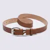 Cinturón Minimalista Estilo Old Money para Mujer con Hebilla Sencilla de Pin, Cinturón de Traje de Alta Gama, Cinturón Decorativo Versátil para el Trabajo