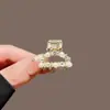 Pinza para el Cabello de Perlas Pequeñas de Alta Gama, Pasador Delicado y Exquisito para Media Coleta para Mujeres, Nuevo Modelo 2026, Accesorio para el Cabello de Clip en la Parte Posterior de la Cabeza