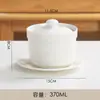 Olla para Sopa de Nido de Pájaro Olla de Cerámica para Sopa Baño María con Tapa Tazón para Huevos al Vapor Postre Saludable Bocadillos Shaxian Olla de Barro para Estofado Revestimiento Interior Creativo