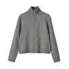 Chaqueta Cardigan con Cremallera de Moda Elegante para Mujer Estilo Europeo y Americano Transfronterizo 2026 Venta al por Mayor 2893103