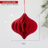 2026 Año del Caballo Decoración Colgante de Linterna Pequeña de Origami de Panal Rojo para Festival de Primavera de Año Nuevo para Hotel, Centro Comercial y Escaparate