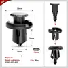 100 Piezas de Sujetadores Automotrices 7/8/10 mm Remaches de Expansión Tipo Empuje Adecuados para Gm Ford Chrysler