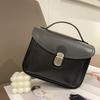 Bolsa de Couro Genuíno Bolsa Feminina 2024 Nova Bolsa Crossbody Outono e Inverno Bolsa Feminina Commuter Shoulder Tofu Bag Bolsa Quadrada Pequena Cowhide Bag