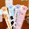 Regla Marcapáginas Pata de Gato Linda, Regla Suave con Forma Especial, Papelería Multifuncional para Dibujo Estudiantil, Marcapáginas Magnético, Regla Pequeña de Regalo