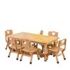 Mesa y Sillas de Madera Maciza para Niños. Escritorio y Sillas de Jardín de Niños. Educación Temprana Aprendizaje Escritura Juguete Mesa Ajustable de Madera Maciza y Sillas