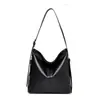 Bolsa de Hombro de Venta Caliente Transfronteriza Comercio Exterior Al Por Mayor Bolsa Grande Simple Práctica Tacto de Alta Gama Cuero Suave Bolsa para Viajar Simple para Mujer