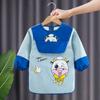 Crianças manga comprida impermeável macacão personalizado crianças avental bebê roupas de jantar revirado jaqueta longo babador primavera outono inverno