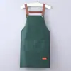 Nuevo Delantal Impermeable y a Prueba de Aceite Impresión de Logo Personalizado Cintura Personalizada Hogar Cocina Cocinar Ropa de Trabajo Sencilla para Hombres