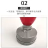 Concha atômica HA Concha vermelho-cinza combinando material de vedação com almofada fotossensível de 7 mm de espessura Carimbo redondo HA vermelho-cinza