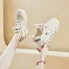 Zapatos de Malla Calados para Mujer 2025 Verano Estilo Coreano Transpirables Superventas Ultraligeros Slip-On Zapatos de Papá Zapatos de Suela Gruesa para Mujer