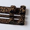 Elástico Estampado Leopardo Amarillo Tierra, Especificaciones Completas, Alta Calidad, Buena Elasticidad, Alta Elasticidad y Durabilidad para Cinturilla de Pantalones de Otoño, Personalizado Según Dibujos