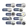 Fivela Extensora de Cintura para Jeans Sem Costura Botão Decorativo Versátil Ajustável Elástico Alargador para Modificação de Cintura de Calça