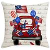 Funda de almohada con estampado de bandera del Día de la Independencia de Europa y Estados Unidos, decoración para sala de estar y mesita de noche, funda de cojín