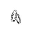 Anillo de Pareja Vintage Anillo de Plata Lisa s925 Personalidad Anillo de Plata Abierto para Hombre y Mujer Joyería de Moda