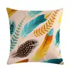 Serie de Flechas de Plumas Transfronterizas Funda de Almohada de Lino Funda de Cojín Aliexpress Amazon Eabyf557