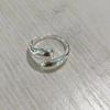 Anillo abierto irregular exagerado con gota de agua de separación Europa y Estados Unidos nuevo transfronterizo apertura ajustable
