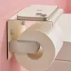 Estilo Cromo Leche Acero Inoxidable Dopamina Portarrollos de Papel Higiénico Estante de Almacenamiento de Papel Higiénico para Baño Portarrollos de Papel Higiénico de Montaje en Pared Sin Taladro