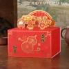 Caja de Empaque para Dulces de Turrón de Año Nuevo con Forma de Copo de Nieve y Frutos Secos Crujientes Caja para Dulces y Galletas Caja de Regalo para Hornear Chocolate