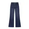 Lbasheng AliExpress INS Jeans Europeos y Americanos Plisados Transfronterizos Ropa de Mujer de Cintura Alta Popular Azul Otros Sexy Chicas Calientes