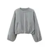 Moda femenina europea y americana transfronteriza AliExpress más vendido chaqueta bomber suave