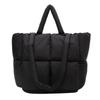 2024 Nuevo Bolso de Plumas Gran Capacidad Abrigo de Algodón Bolso de Mano Relleno Suave de Algodón Bolso de Hombro Bolso Tote Simple de Moda