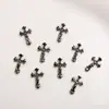 Joyería Explosiva para Uñas de Halloween Vintage Halloween Cruz Oscura Corazón Cruzado Joyería para Carcasa de Teléfono de Uñas