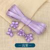 Botón de hebilla cheongsam cinnabar plum ropa de danza accesorios estilo étnico tela de satén accesorios tejidos a mano botón