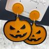 Pendientes de Halloween transfronterizos 2023, populares pendientes de calavera fantasma de calabaza de Amazon, pendientes, joyas divertidas