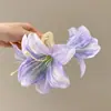 Vacaciones en la playa clip floral de plátano para el pelo pinza de garra floral de dopamina para recogidos en la parte posterior de la cabeza accesorio para el cabello adorno para el pelo