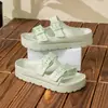 Nuevas Chanclas de EVA Multicolor Sandalias de Plataforma para Mujer Combinan con Todo Antideslizantes Cómodas Hebilla Ajustable Chanclas de Playa