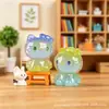 Nueva decoración de artesanía de resina de gato facetado con degradado de cristal lindo translúcido figura de juguete creativa de moda adorno de escritorio