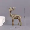 Latão Criativo Pequena Ovelha Lisa Doze Signos do Zodíaco Ovelha Decoração de Casa Retrô Mesa de Escritório Animais de Chá Artesanato Ornamentos